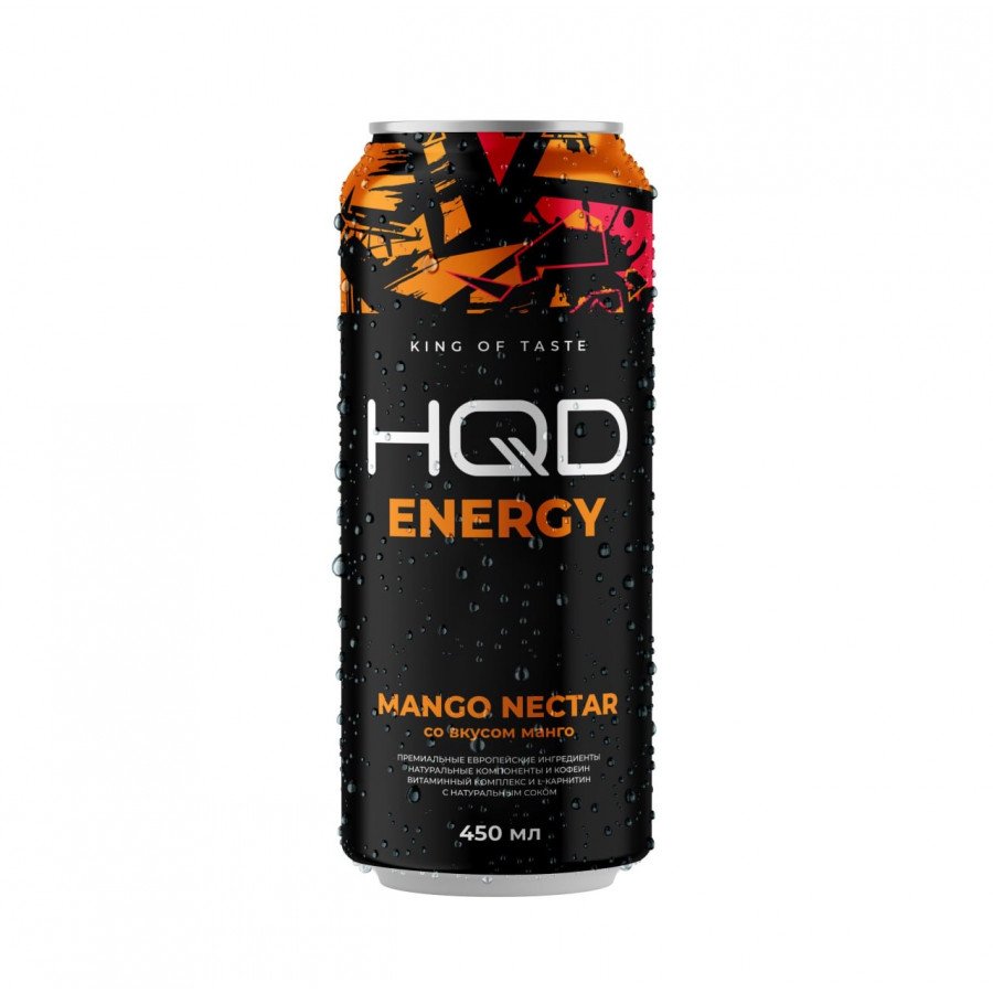 Купить Энергетический напиток HQD Energy - Mango Nectar (Манго) 450мл по  низкой цене в Кургане