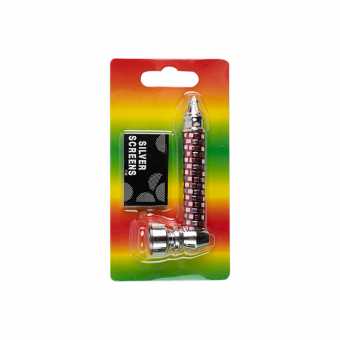 Трубка сувенирная 8,5см SN08/HX255J (металл/сеточка) в блистере