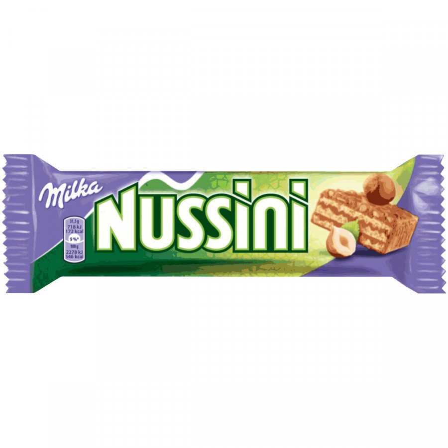 Фото и внешний вид — Батончик Milka Nussini 31,5г (35шт/уп)