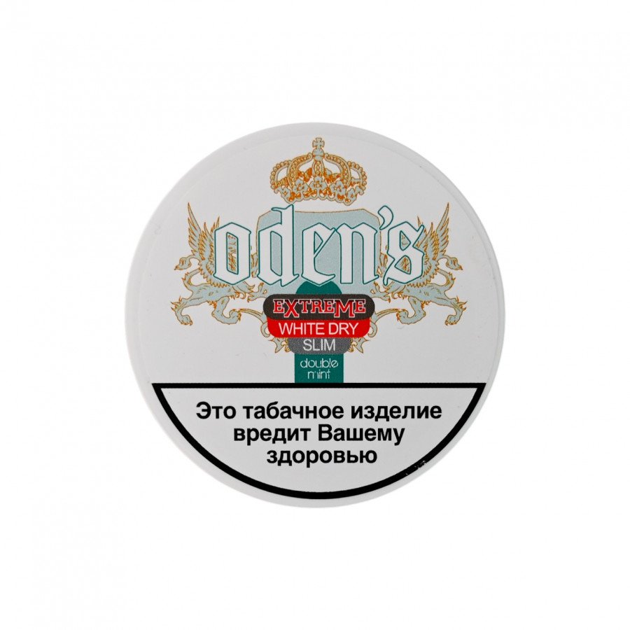 Фото и внешний вид — Табак ODEN'S - Doublemint Extreme White Dry Slim 13г (Швеция)