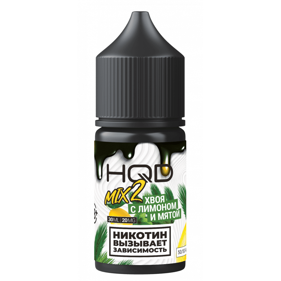 Фото и внешний вид — Жидкость HQD V2 MIX IT SALT - Хвоя с лимоном и мятой 30мл strong