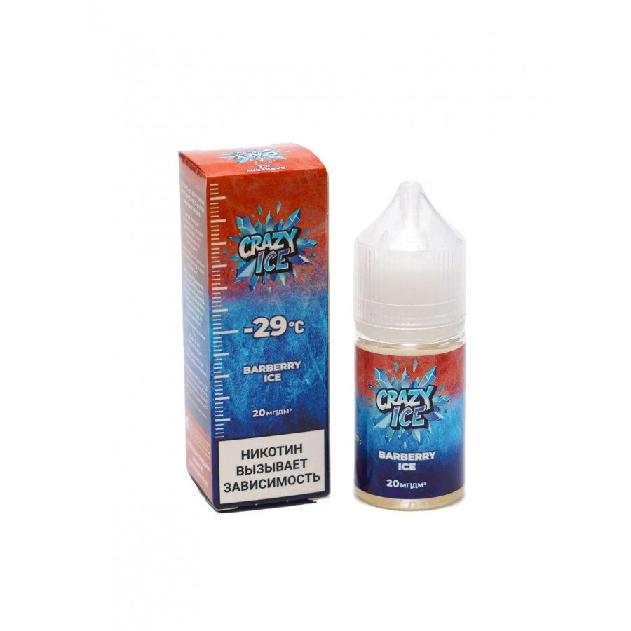 Фото и внешний вид — Жидкость CRAZY ICE SALT - Barberry Ice (Барбарис со льдом) 30мл 20мг
