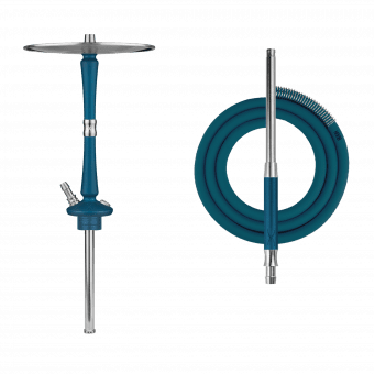 Кальян HOOB - Go (Marine Blue x Stainless Steel) Без колбы