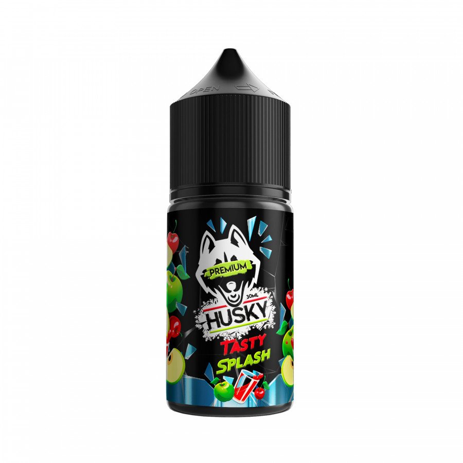 Фото и внешний вид — Жидкость HUSKY PREMIUM SALT - Tasty Splash (Сок вишня яблоко, лед) 30мл 20мг