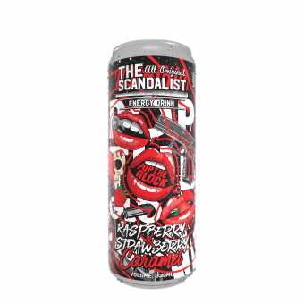 Энергетический напиток The Scandalist Energy Drink - Pop the Glock (Малина клубника карамель) 330мл