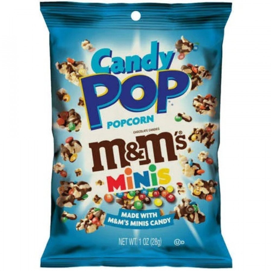 Фото и внешний вид — Попкорн Candy Pop M&M's Mini 28г (8шт/уп)