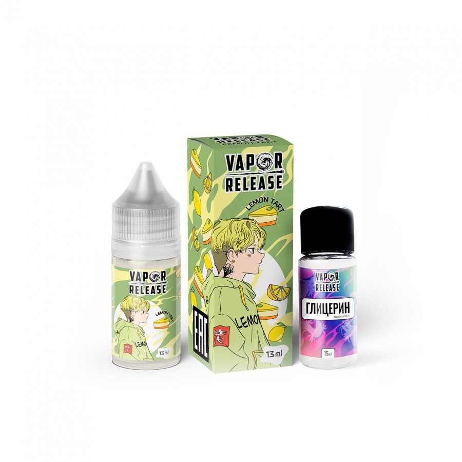 Фото и внешний вид — Конструктор VAPOR RELEASE - Lemon Tart (Лимонный пирог) 30мл 0мг