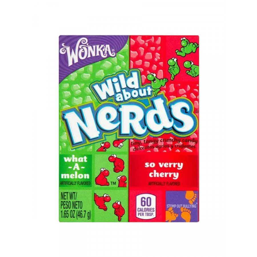 Фото и внешний вид — Конфеты Nerds - Вишня Арбуз 46,7г (36шт/уп)