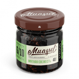 Табак для кальяна MUASSEL (6/10) 40гр - Мятная свежесть