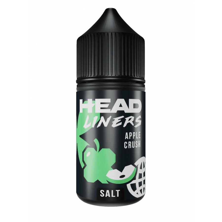 Фото и внешний вид — Жидкость HEADLINERS SALT - Apple Crush (Зеленое Яблоко) 30мл 20мг