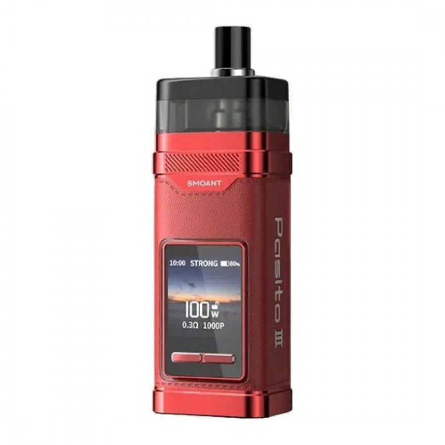Фото и внешний вид — Набор SMOANT PASITO III - Classical Red (2800мАч, 7мл, 100Вт)