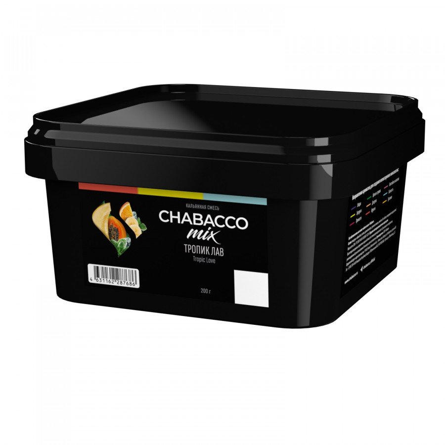 Фото и внешний вид — Смесь для кальяна Chabacco 200г medium - Tropic Love (Мультифрукт)