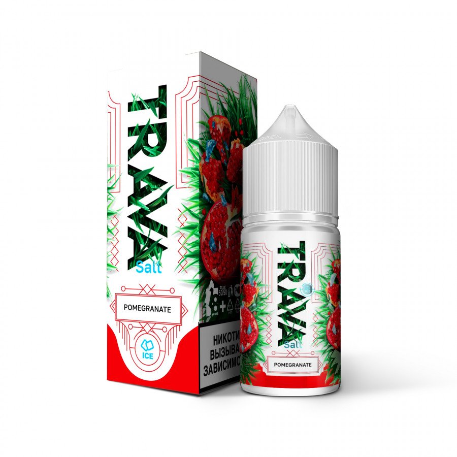 Фото и внешний вид — Жидкость TRAVA SALT - Pomegranate (Гранат) 30мл 20мг
