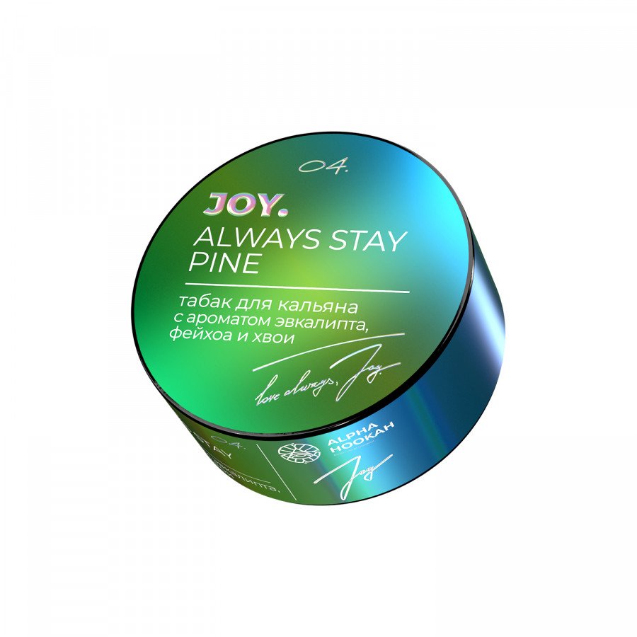 Фото и внешний вид — Табак для кальяна JOY 25г - Always Stay Pine (Сочная Фейхоа Эвкалипт)