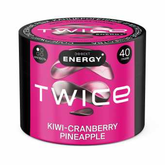 Табак для кальяна TWICE 40г - Kiwi Cranberry Pineapple (Киви клюква ананас)