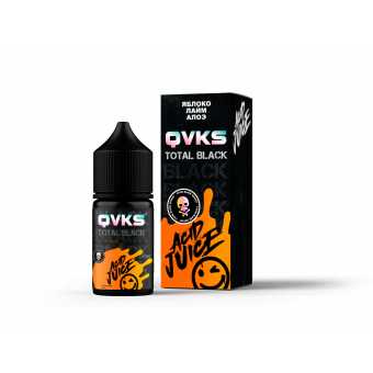 Жидкость QVKS BLACK - Яблоко Лайм Алоэ 30мл strong