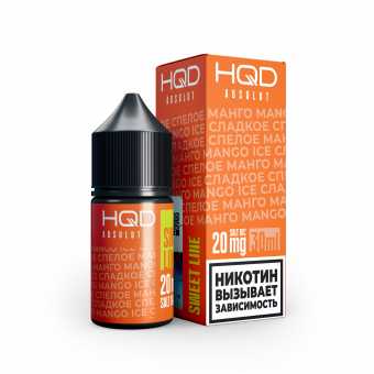Жидкость HQD ABSOLUT (SWEET LINE) SALT - Mango Ice (Спелое манго) 30мл strong