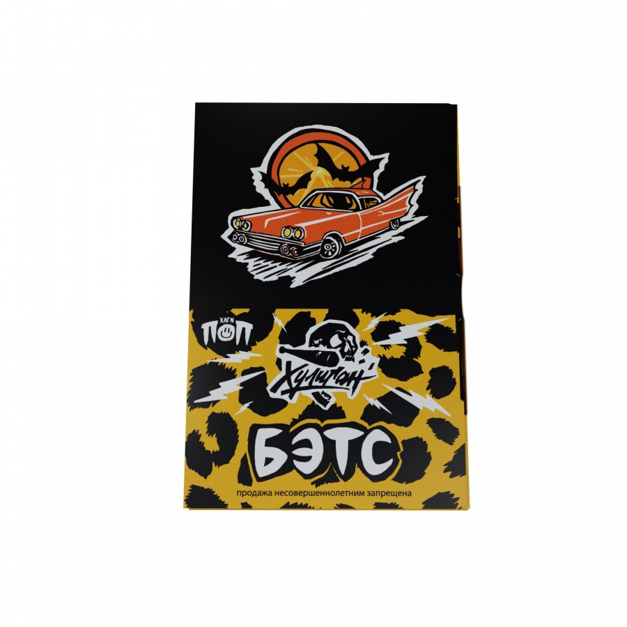 Фото и внешний вид — Табак для кальяна ХУЛИГАН ПОП 25г - Бэтс (Мандариновая Кола)