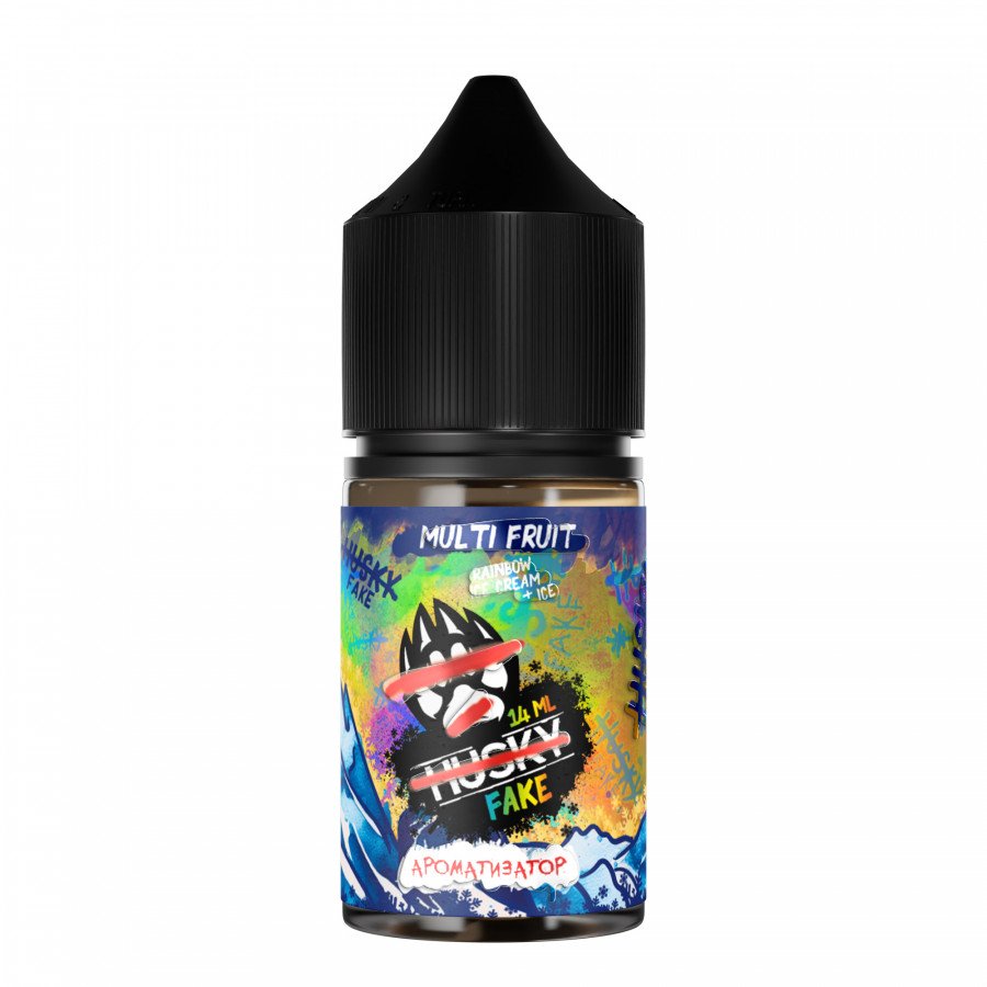 Фото и внешний вид — Конструктор HUSKY IMPORT - Multi Fruit (Радужное Мороженое Лед) 30мл 0мг