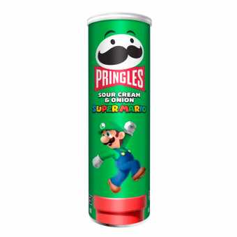 Принглс Super Mario Сметана и Лук 165гр (19шт/уп)