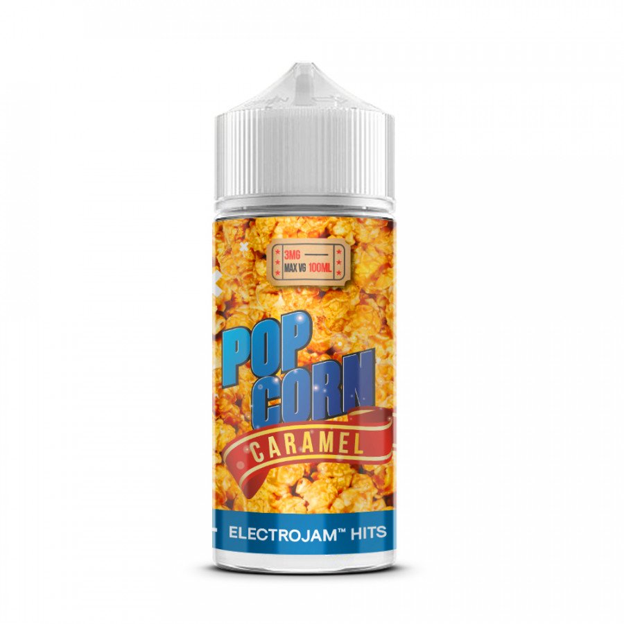 Фото и внешний вид — Жидкость ELECTROJAM - Popcorn Caramel (Попкорн с карамелью) 100мл 3мг