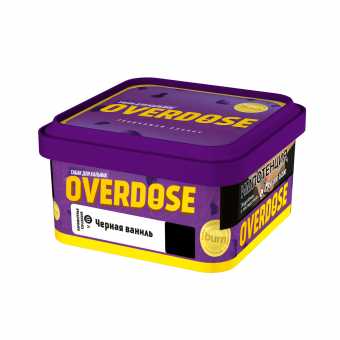 Табак для кальяна OVERDOSE 200г - Black Vanilla (Черная Ваниль)
