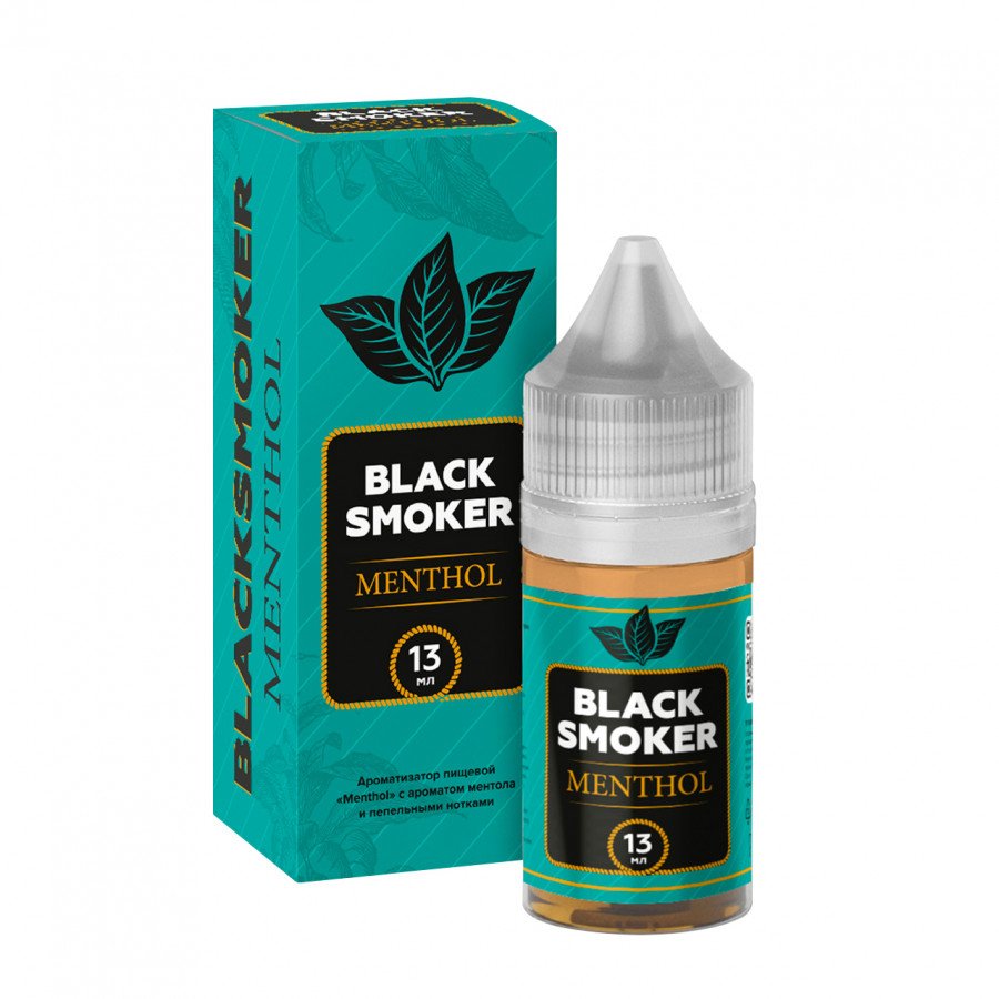 Фото и внешний вид — Конструктор BLACK SMOKER - Menthol (Ментол) 30мл 0мг