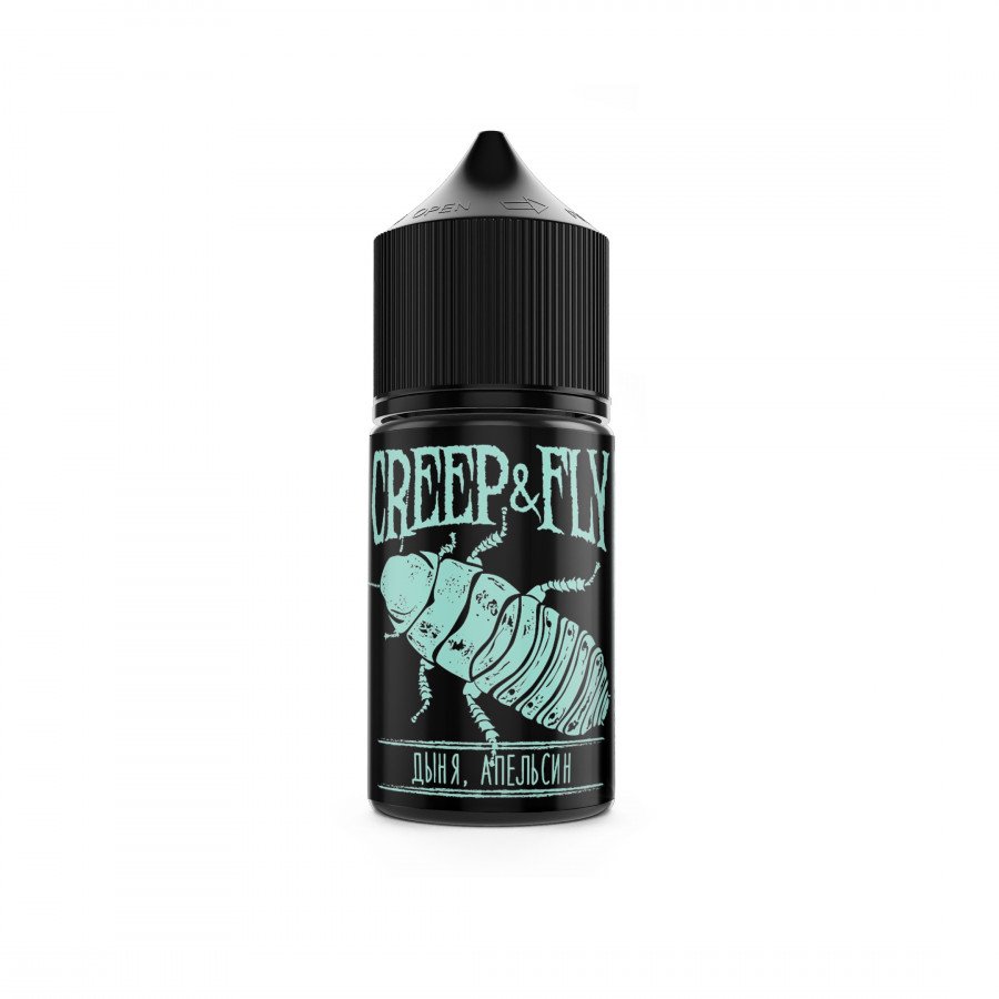 Фото и внешний вид — Жидкость CREEP&FLY SALT - Дыня Апельсин 30мл 0мг