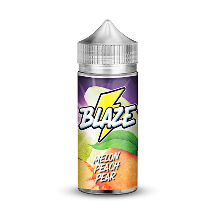 Фото и внешний вид — Жидкость BLAZE - Melon Peach Pear (Дыня персик груша) 100мл 3мг