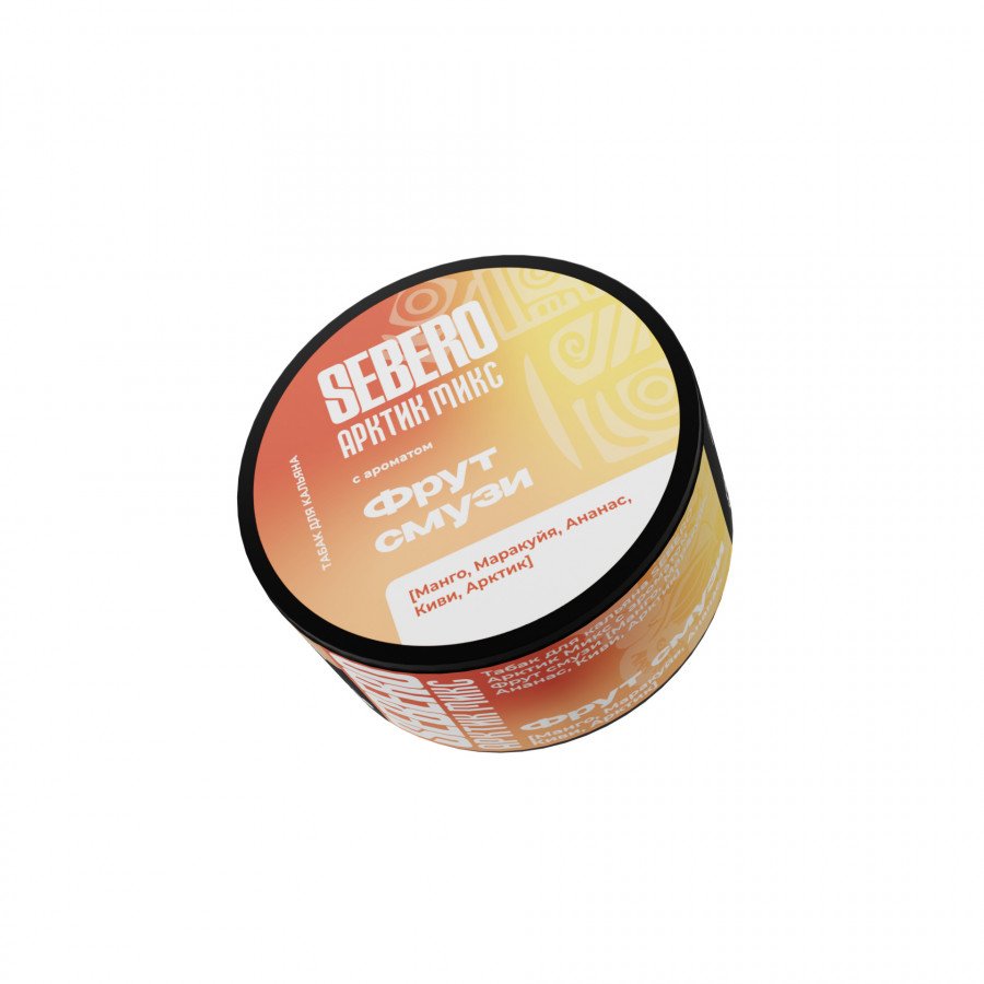 Фото и внешний вид — Табак для кальяна SEBERO 25г - Фрут Смузи (Манго, Маракуйя, Ананас, Киви, Арктик)