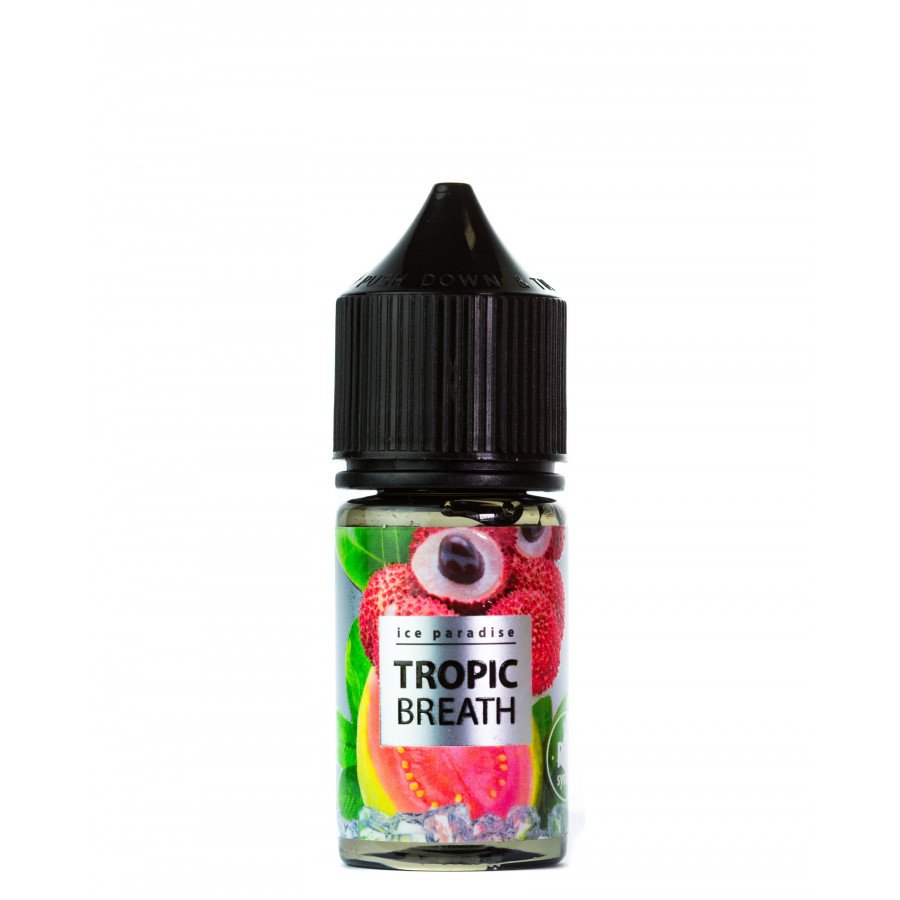 Фото и внешний вид — Жидкость ICE PARADISE SALT - Tropic Breath (Личи гуава) 30мл strong