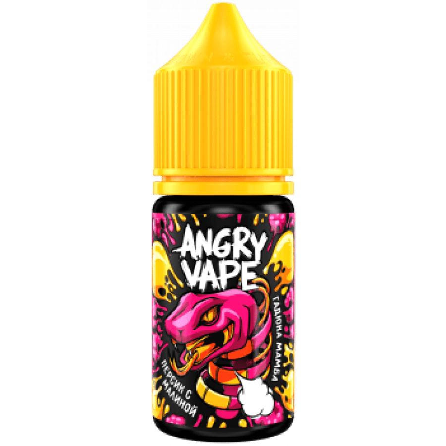 Фото и внешний вид — Жидкость ANGRY VAPE SALT - Гадюка Мамба (Персик с малиной) 30мл 20мг