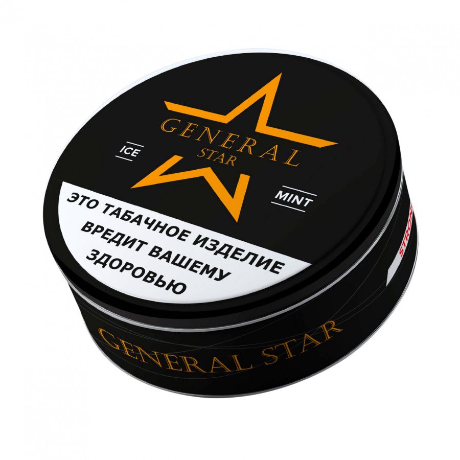 Фото и внешний вид — Табак GENERAL STAR - Ice Mint 12г