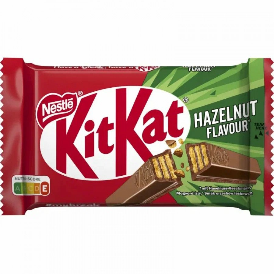 Фото и внешний вид — Вафли Кит Кат 4 Fingers Hazelnut 41,5гр (24шт/уп)