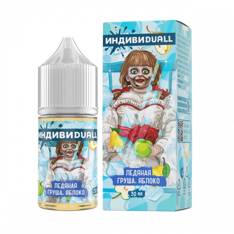 Фото и внешний вид — Жидкость ИНДИВИDUALL SALT - Ледяная Груша Яблоко 30мл strong