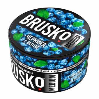 Смесь для кальяна BRUSKO 250г - Черника с мятой