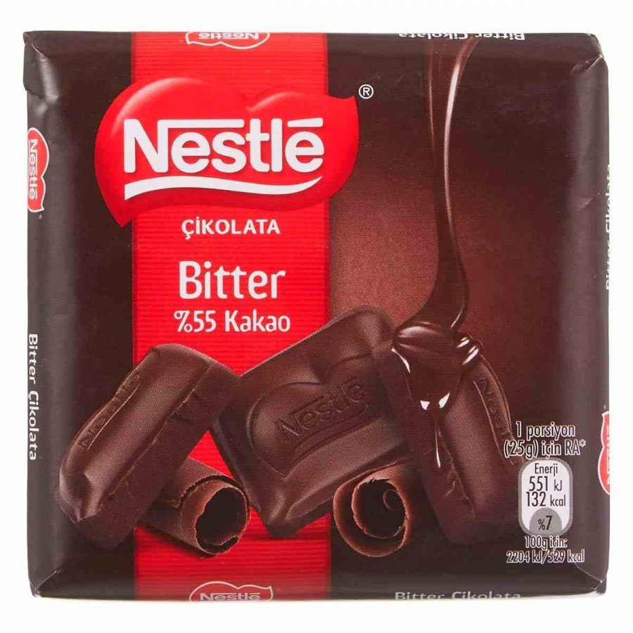 Фото и внешний вид — Nestle Bitter 55% какао 60г (6шт/уп)*24