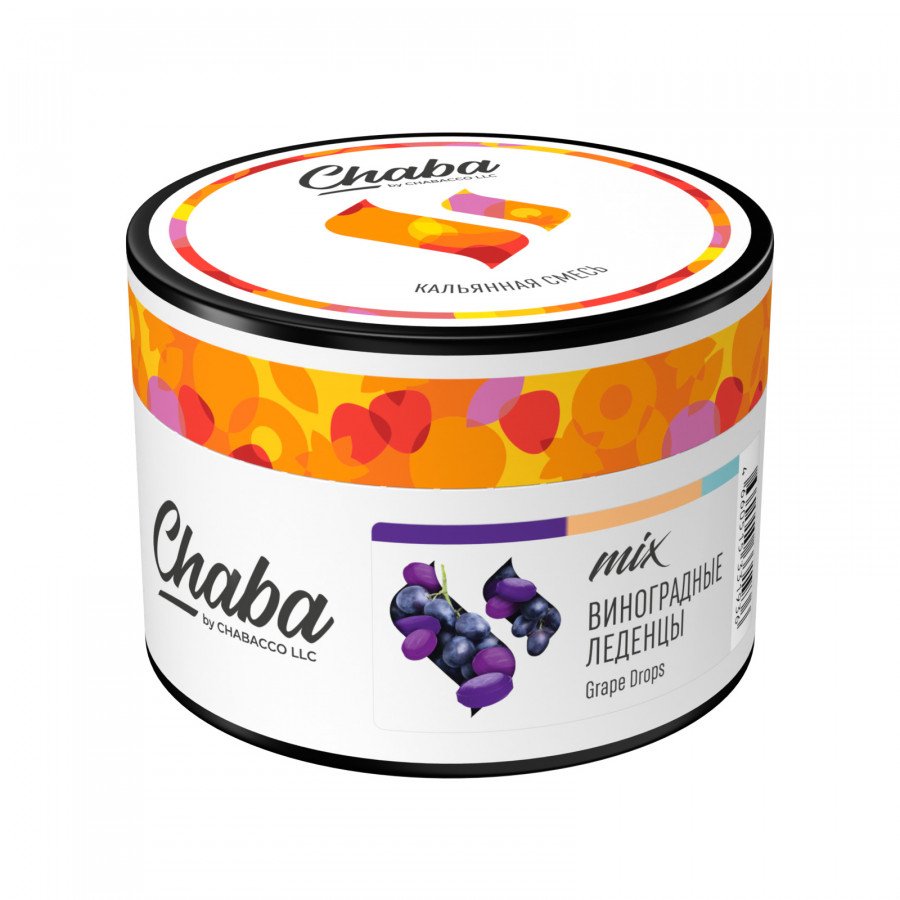 Фото и внешний вид — Смесь для кальяна CHABA 40г - Grape Drops (Виноградные Леденцы)