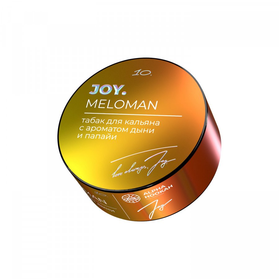 Фото и внешний вид — Табак для кальяна JOY 25г - Meloman (Дыня Папайя)