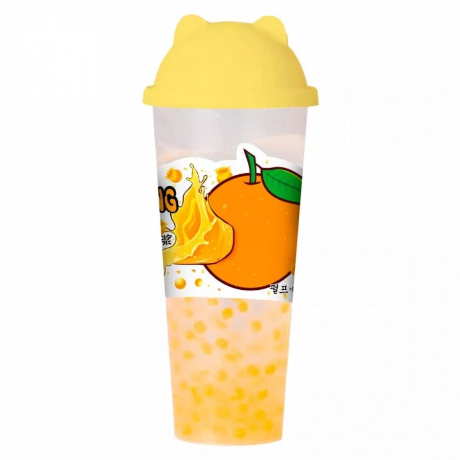 Фото и внешний вид — Напиток с шариками Хэ Лейи со вкусом апельсина 620мл (15шт/уп)