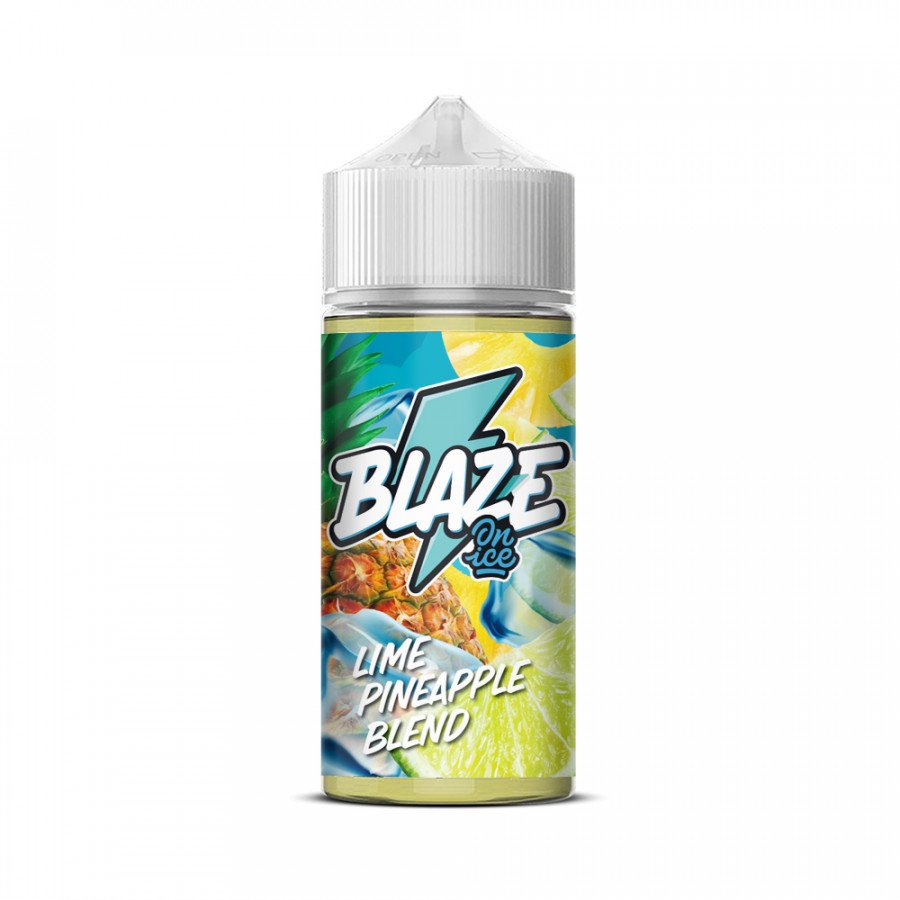 Фото и внешний вид — Жидкость BLAZE ON ICE - Lime Pineapple Blend (Ананас лайм) 100мл 3мг