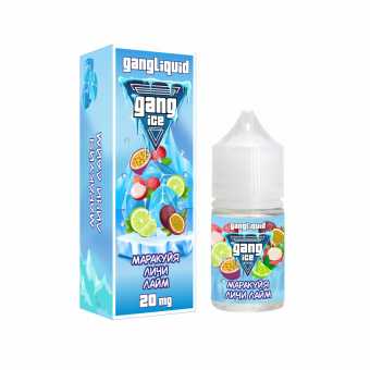 Жидкость GANG ICE SALT - Маракуйя Личи Лайм 30мл 20мг