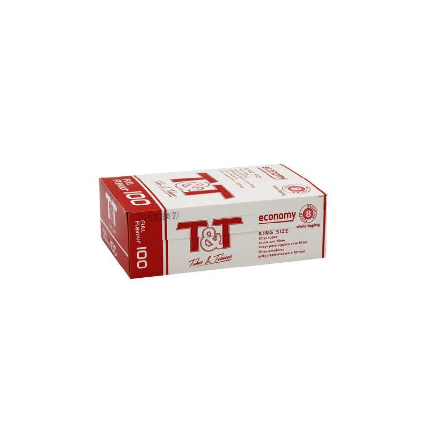 Фото и внешний вид — Гильзы ТТ Economy Full Flavour Regular Filter White Tipping 8,1/15mm (100)
