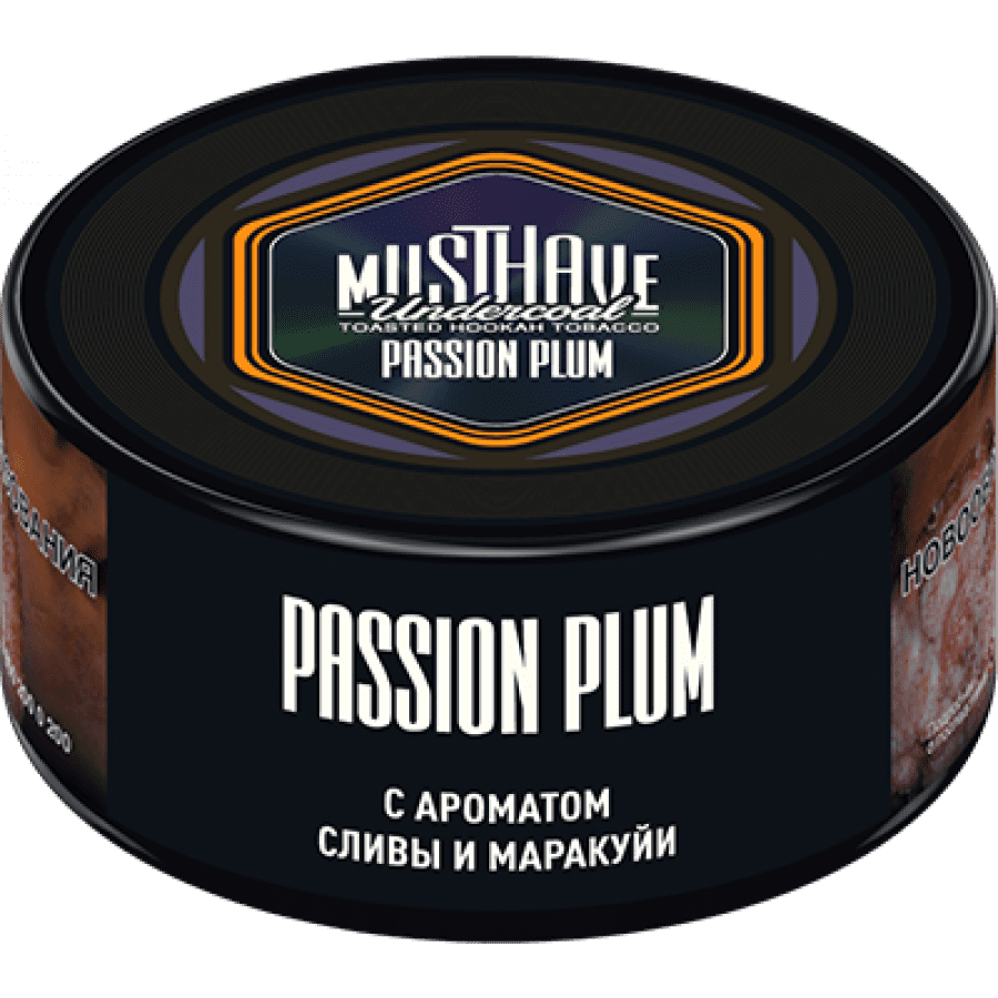Фото и внешний вид — Табак для кальяна MUST HAVE 25гр - Passion Plum (с ароматом Сливы и Маракуйи)