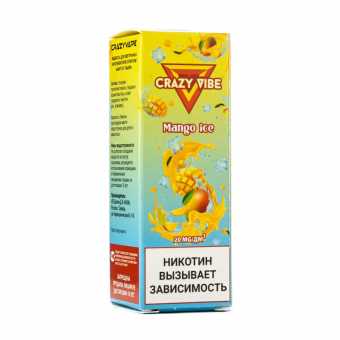 Жидкость CRAZY VIBE SALT - Mango Ice (Манго со льдом) 10мл 20мг