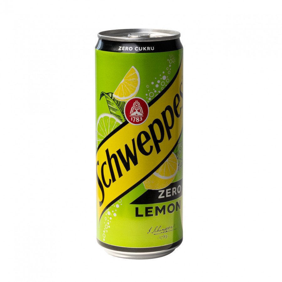 Фото и внешний вид — Schweppes Lemon Zero 330мл