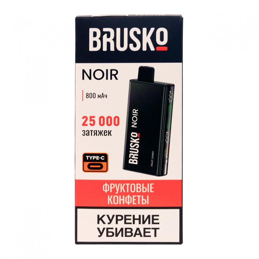 Фото и внешний вид — BRUSKO NOIR - Фруктовые Конфеты