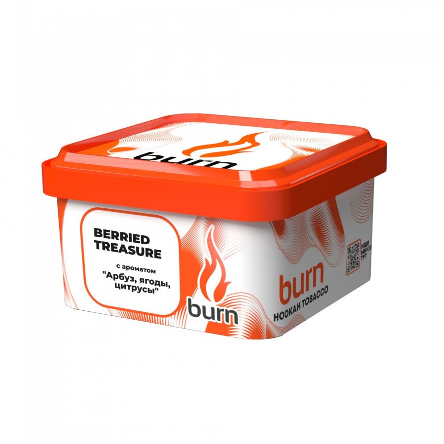 Фото и внешний вид — Табак для кальяна BURN 200г - Berried Treasure (Ягодно-арбузный микс)