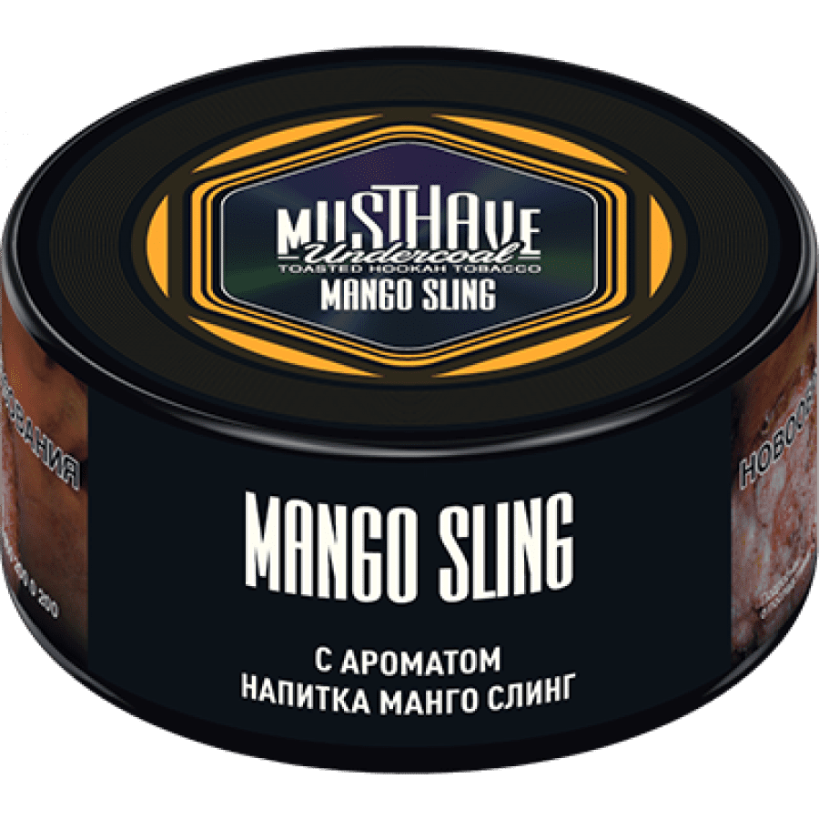 Фото и внешний вид — Табак для кальяна MUST HAVE 25гр - Mango Sling (с ароматом напитка Манго слинг)