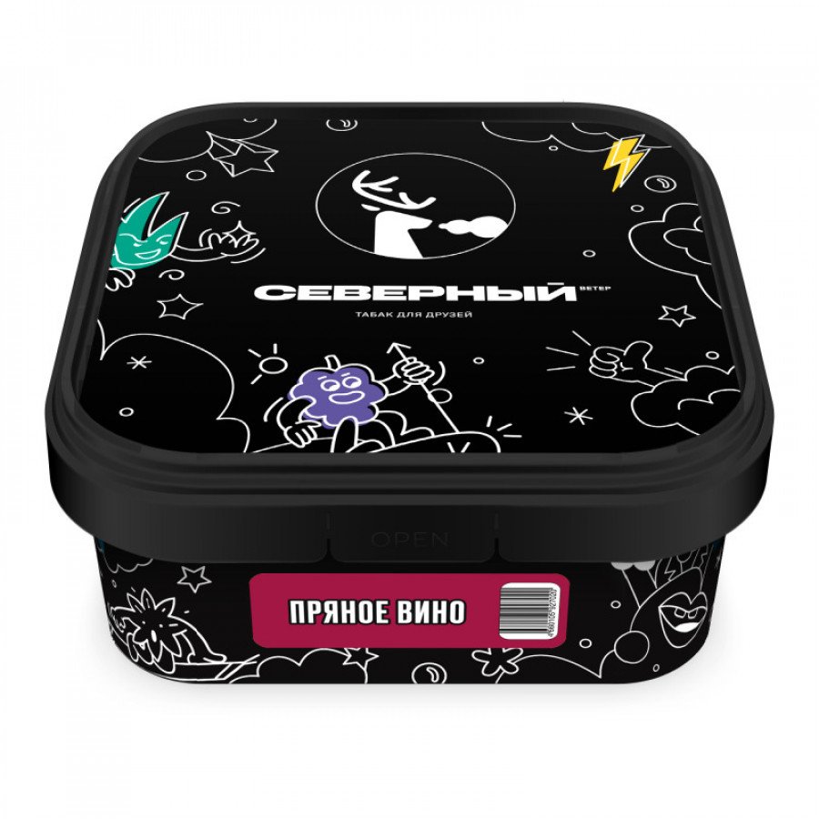 Фото и внешний вид — Табак для кальяна ВЕТЕР СЕВЕРНЫЙ 250гр - Пряное Вино